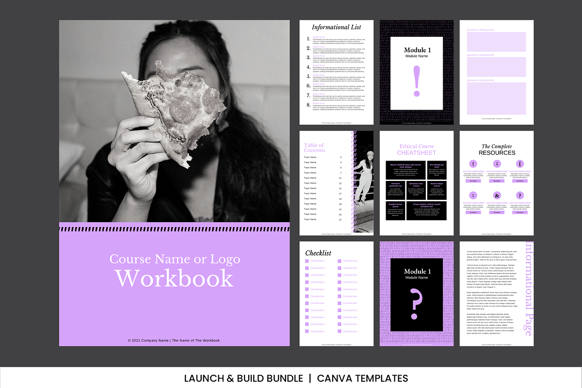 Typography Canva Branding Bundle, a Social Media Template by WorkShy Studio (Photo 9 of 21)