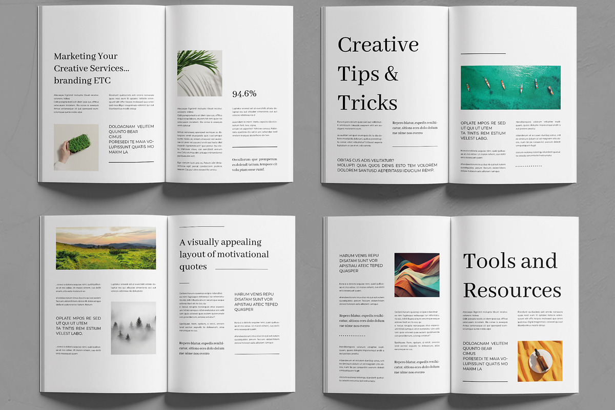 Editorial Magazine Layout, a Magazine Template by MightyDesign (Photo 3 of 6)