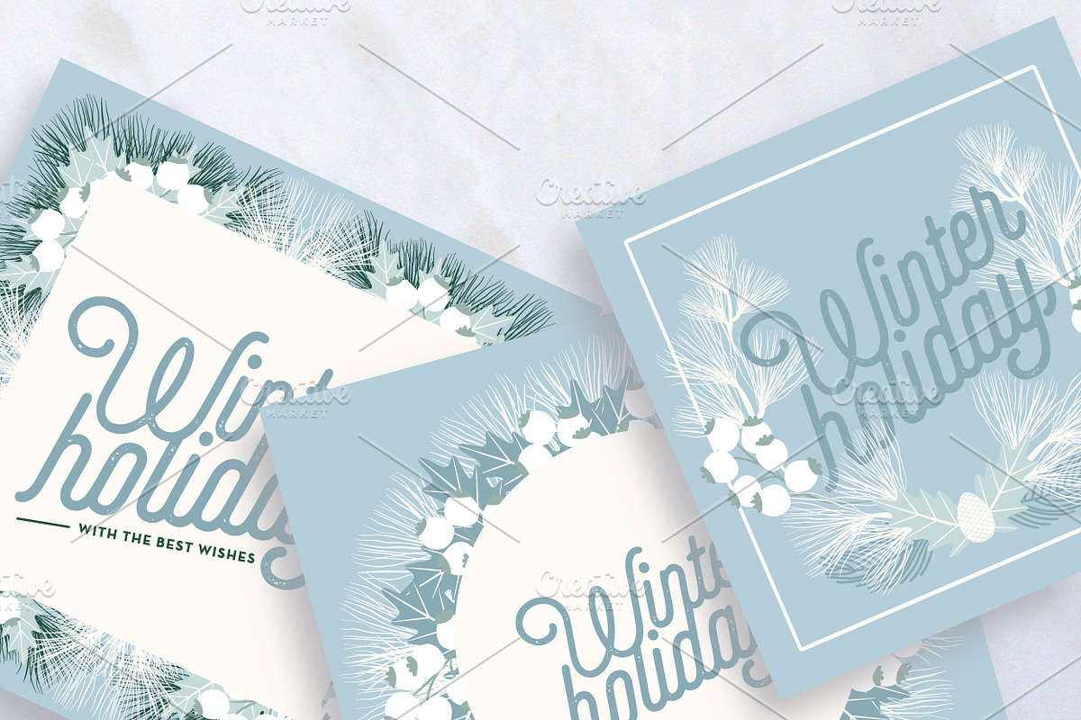 Winter Holiday Card, a Card Template by stockhype (Photo 2 of 2)