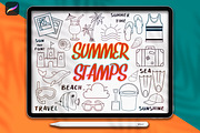 75 Procreate Summer Stamps, a Brush Add-On by SmuffizStudio (Thumbnail 1 of 5)
