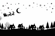 Santa Sleigh Vector Bundle, an Illustration by Amazin_art (Thumbnail 8 of 21)