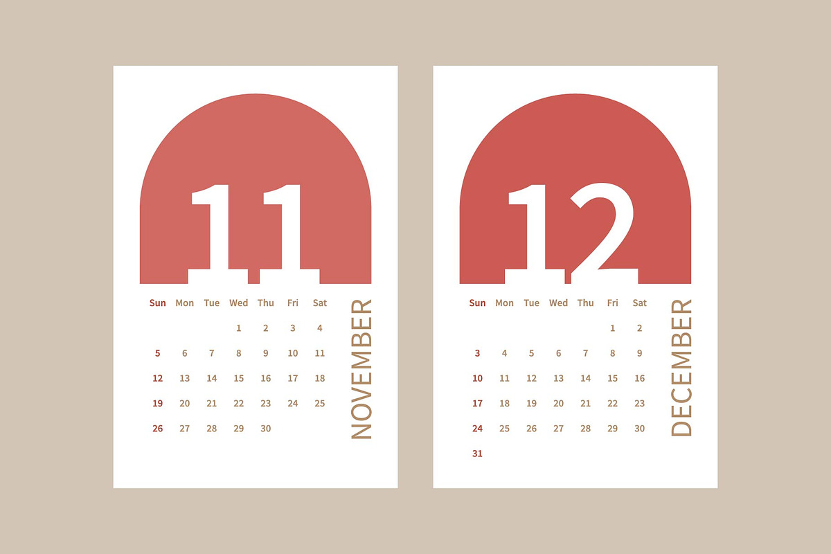 Simple 2023 New Year Calendar, a Stationery Template by Lucky Xtian (Photo 4 of 4)
