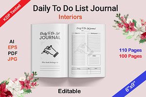 Daily To Do List Journal Paperback