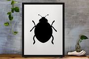 Ladybug Silhouette SVG, an Animal Illustration by newminddesign (Thumbnail 3 of 3)