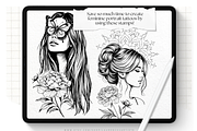 Procreate Hairstyles Portrait Stamps, a Brushes & More by LaurenceVArtiste (Thumbnail 4 of 8)