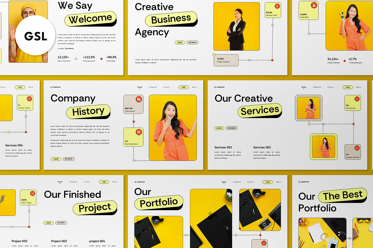 Creative Business Agency GoogleSlide, a Presentation Template by graphicook (Photo 1 of 4)
