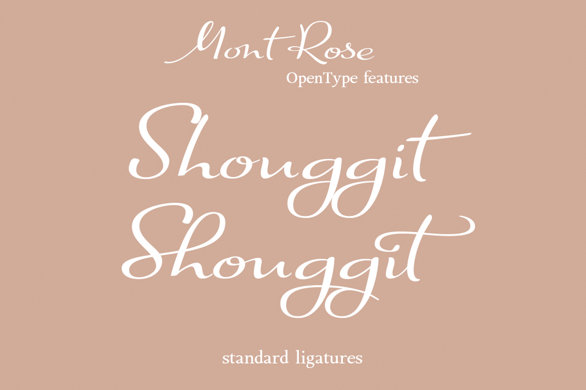 Mont Rose, a Script Font by Eurotypo (Photo 2 of 5)