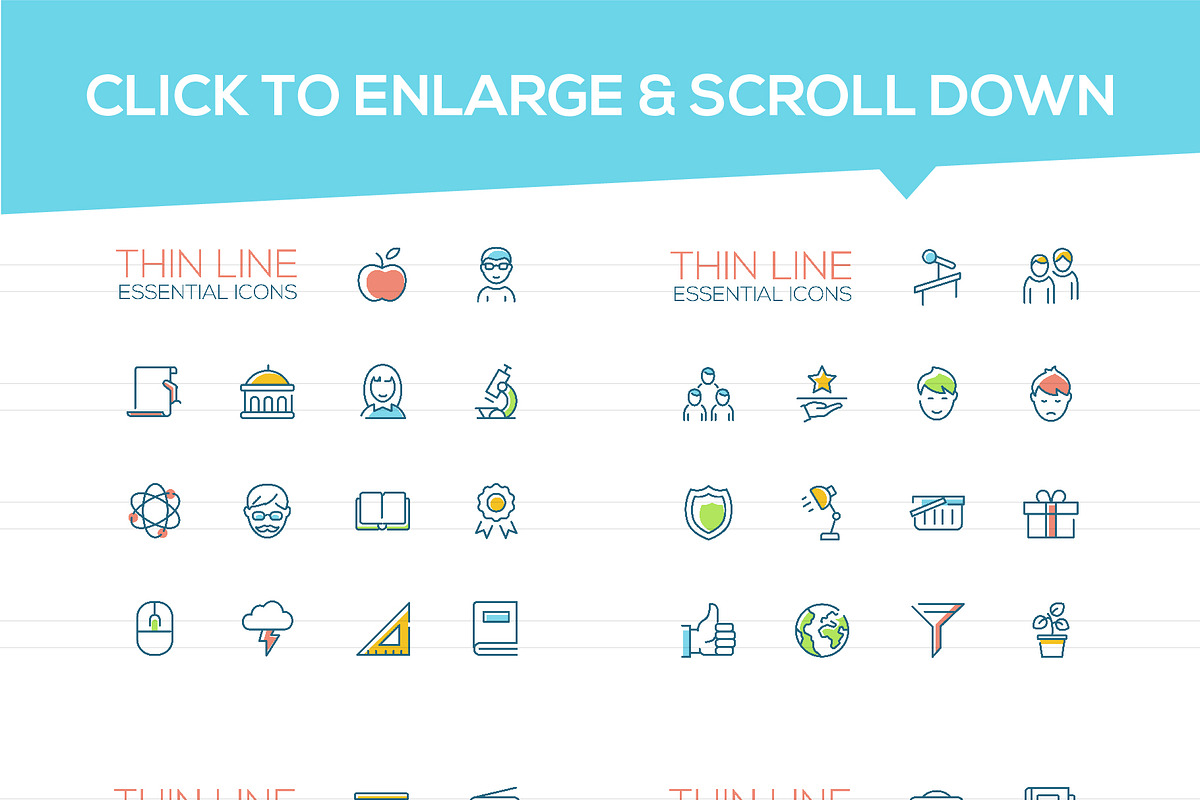 360+ Thin Line Design Icons Bundle, an Outline Icon by Boyko Pictures (Photo 7 of 10)