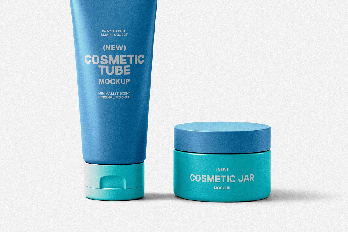 Skincare Tube & Jar Mockup, a Product Mockup by Design Squad (Photo 3 of 4)