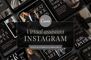 Virtual assistant Instagram template
