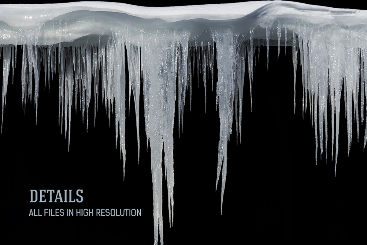 Icicles isolated from background, a Nature Photo by Countryside life (Photo 9 of 22)