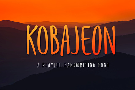 Kobajeon - Handwritten Font, a Script Font by dexsarharryfonts