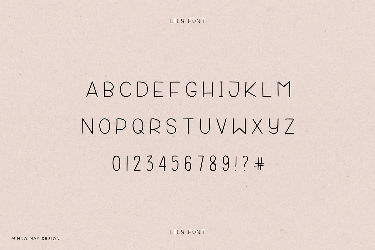 Lily - Cute Simple Handlettered Font preview 6