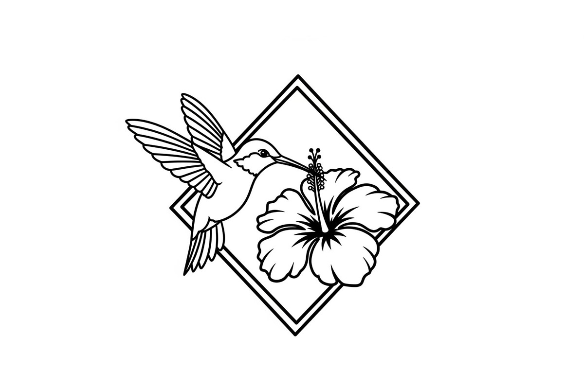 Hummingbird Flower Design Bundle, an Illustration by Designs_River (Photo 25 of 31)