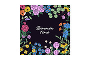 Flowers in vases set + backgrounds, a Decorative Illustration by PaperTrident (Thumbnail 5 of 8)