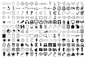 Imperfect Hand-Drawn Icon Set