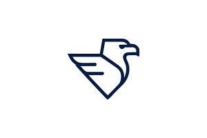 Eagle bird outline icon, a Branding & Logo Template by Vectorium Studio