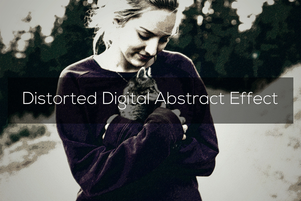 Distorted Digital Abstract Effect