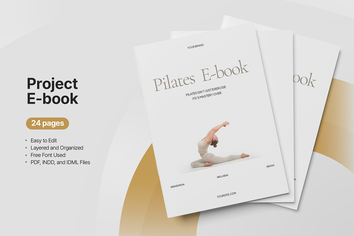 Project E-Book Template, a Brochure Template by TMint Play (Photo 1 of 8)