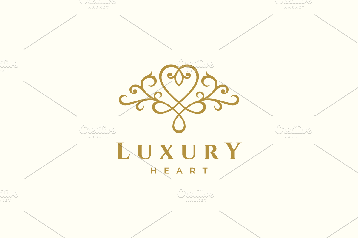 Luxury Heart Logo, a Branding & Logo Template by yopie (Photo 2 of 4)