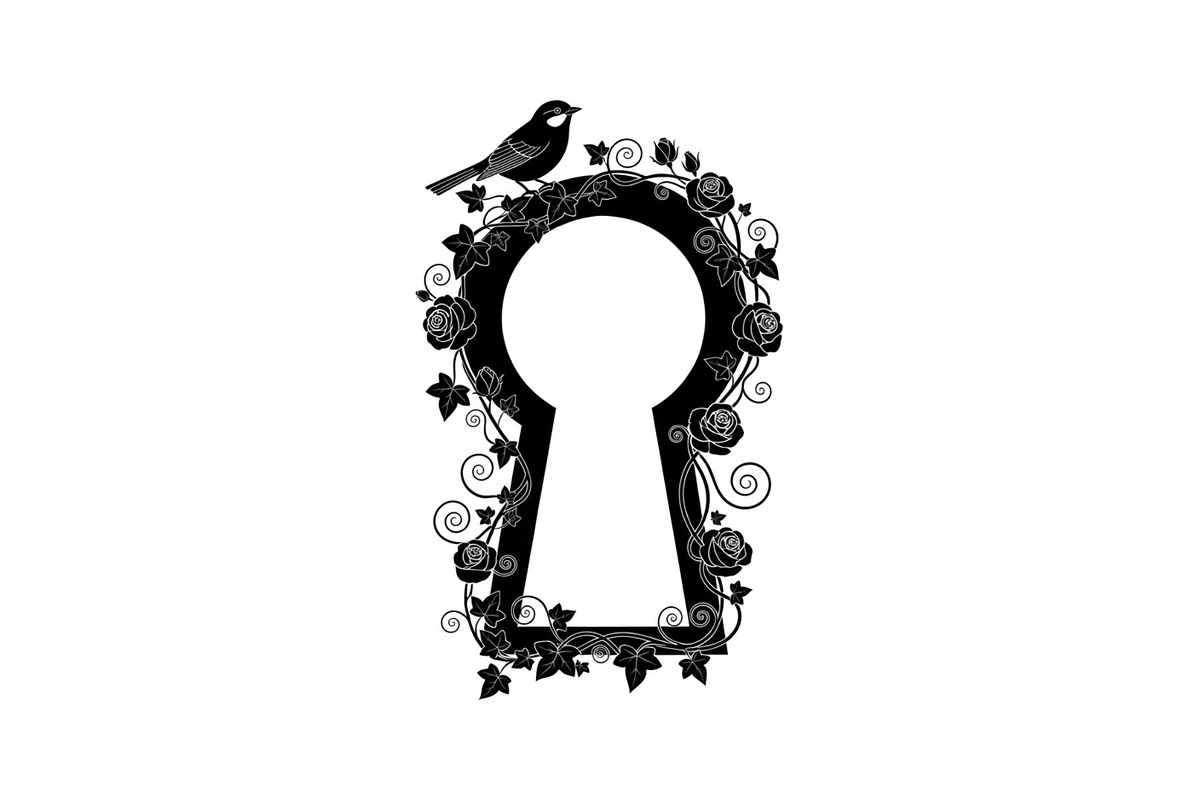 Floral Keyhole Frame SVG Bundle, an Illustration by Designs_River (Photo 8 of 31)