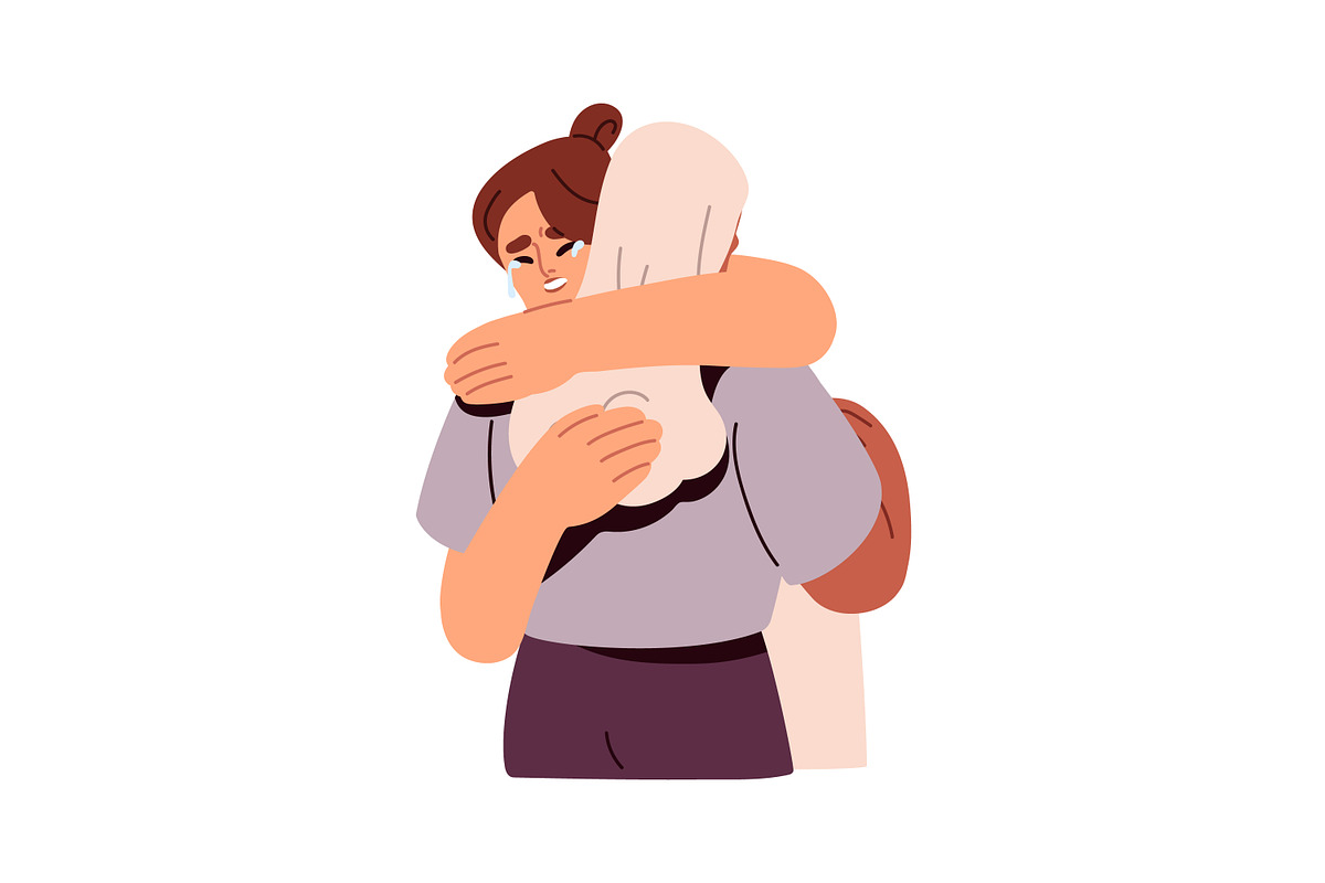 People in tears crying. Whiny mood, a Person Illustration by Good Studio (Photo 3 of 9)