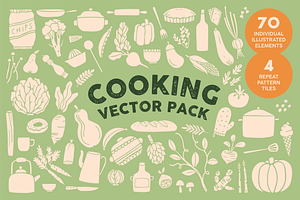 Food Vector Illustrations & patterns