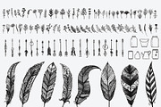 Hand drawn elements bundle, an Object Graphic by Somjai King (Thumbnail 21 of 21)