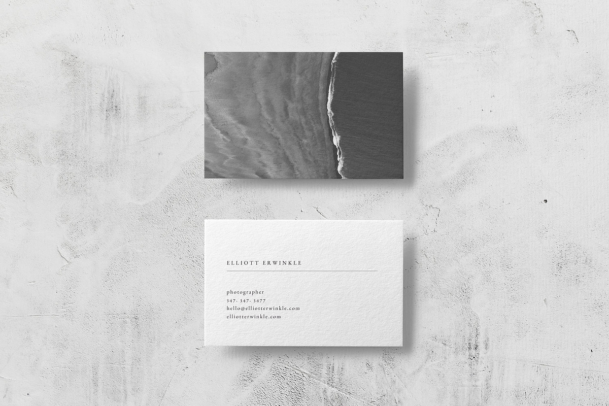 Elliott Business Card Template, a Business Card Template by The Denizen Co. (Photo 2 of 3)