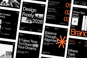 Swiss Design Instagram Templates, a Social Media Template by Defects (Thumbnail 1 of 2)