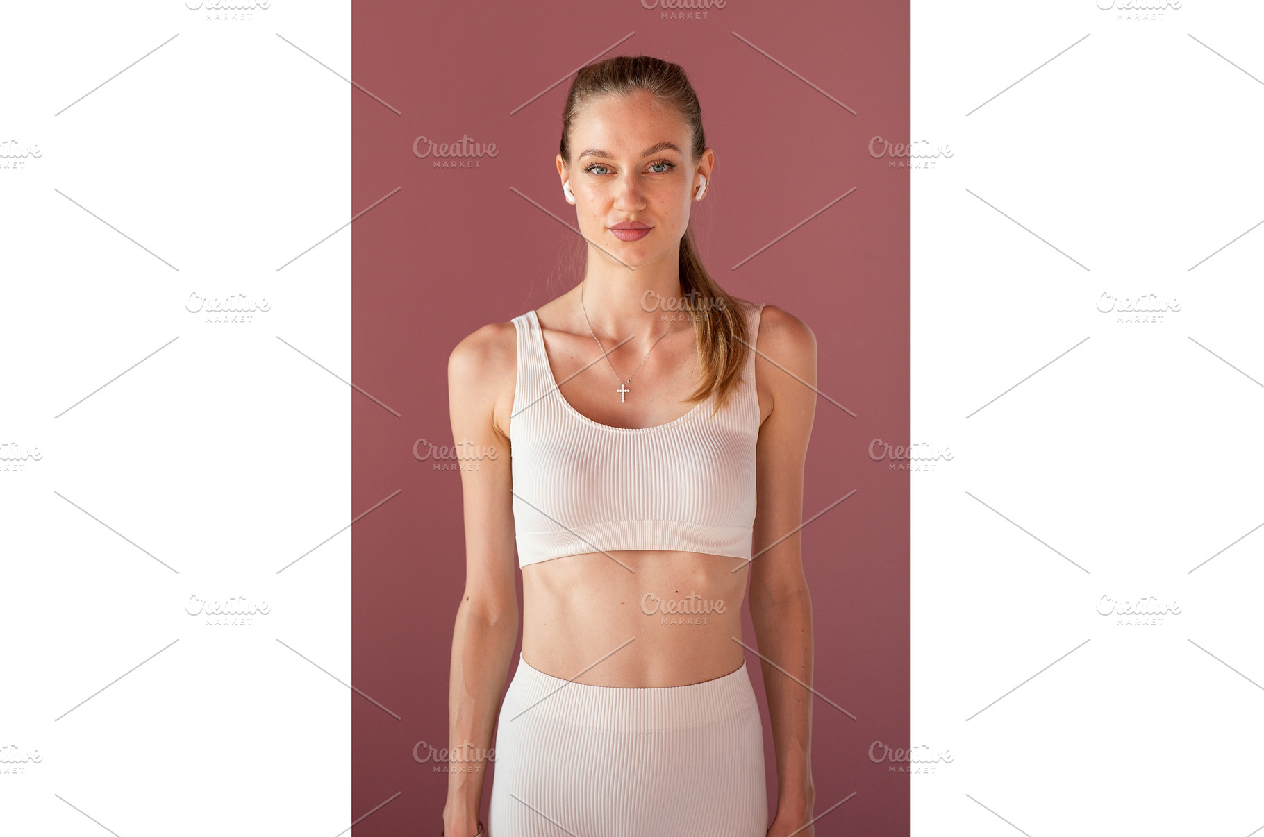 Woman standing indoors with wireless, a Beauty & Fashion Photo by undrey