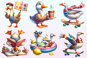 Silly Goose Sublimation Clipart, a Graphic by CitraGraphics (Thumbnail 3 of 4)
