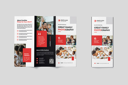Family Photography Trifold Brochure, a Templates & Theme by Formatika Studio