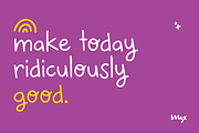 Happy Friday - Font & Dingbat Duo, a Handwritten Font by Mix Fonts (Thumbnail 5 of 13)