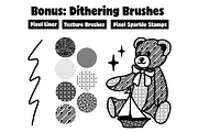 Procreate Kawaii Brushes Retro, a Brush Add-On by AnniaArt (Thumbnail 6 of 7)