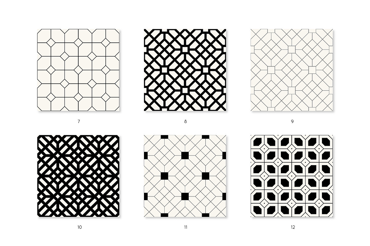 Squares. Seamless Patterns, a Pattern Graphic by Curly_Pat (Photo 4 of 8)