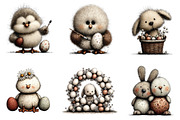 Watercolor Easter Animals Clipart, an Illustration by Sublimation Artist (Thumbnail 4 of 7)