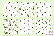 Watercolor Olives pattern collection, a Pattern Graphic by Lagniappe Art (Thumbnail 2 of 13)
