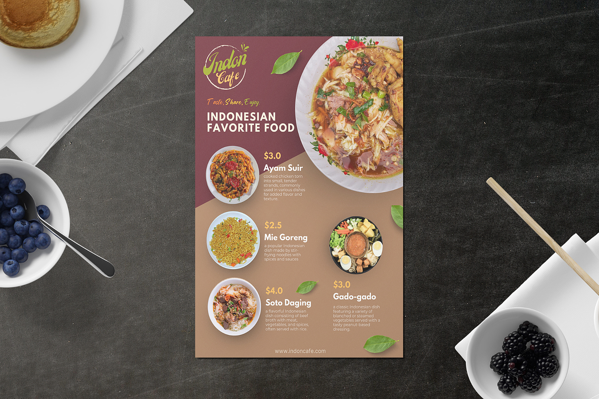 Elegant Portrait Menu Template, a Brochure Template by judayartworks (Photo 7 of 16)