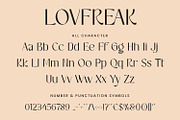 Lovfreak - Sans Serif Font, a Sans Serif Font by AQR Studio (Thumbnail 4 of 8)