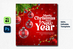 Merry Christmas New Year Post