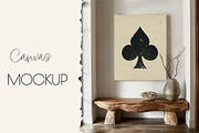 RUSTIC Canvas Mockup, a Household Mockup by MOAROShop (Thumbnail 1 of 7)