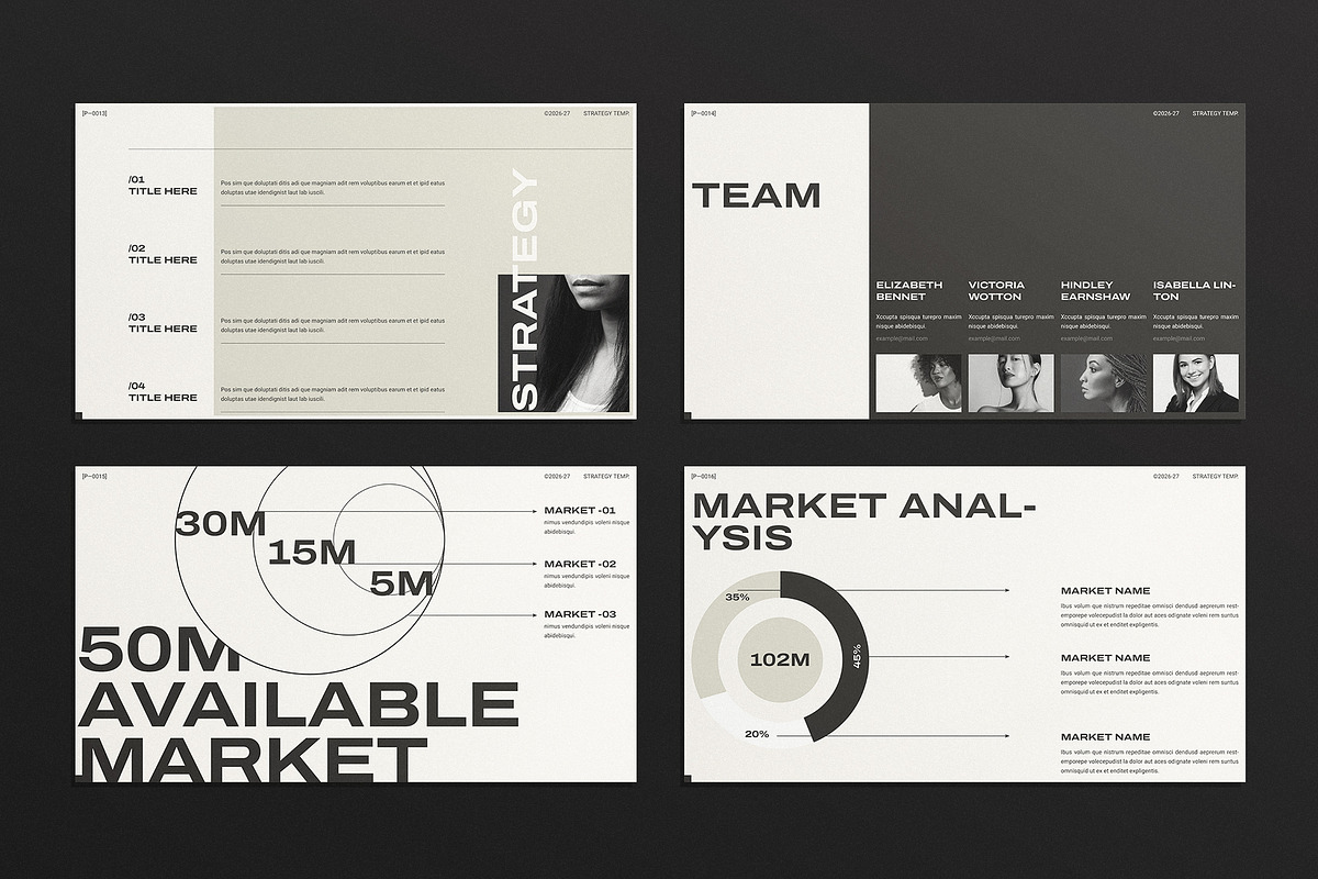 Strategy Presentation Template, a Presentation Template by E-Type (Photo 5 of 6)