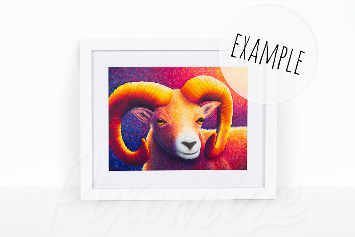 Simple White Frame Mockup Horizontal, a Print Template by Pixomize (Photo 2 of 2)