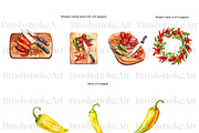 Chili Pepper Clipart, Red Pepper PNG, a Food Illustration by BrushstrokeArtGB (Thumbnail 4 of 9)