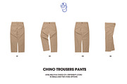 Chino Trousers Pants Mockup, a Bottom Mockup by made_by_nope (Thumbnail 1 of 5)