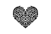 Floral Heart Frame Silhouette Pack, an Illustration by Artivon (Thumbnail 10 of 49)