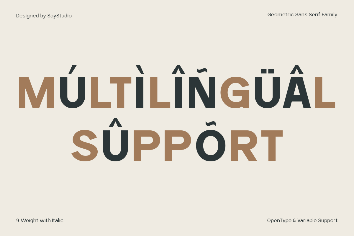 Geometric Sans - Rucent, a Sans Serif Font by Say Studio (Photo 13 of 14)