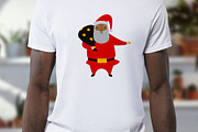Black Santa Claus Clipart, an Object Graphic by AvaAva (Thumbnail 3 of 4)