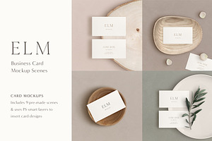 Elm - Business Card Mockup Kit